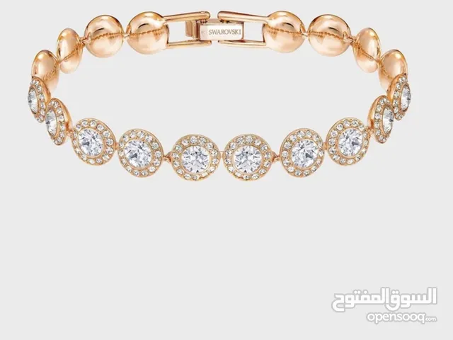 اسوارة سوارفسكي ذهبية للبيع مع ضمانها