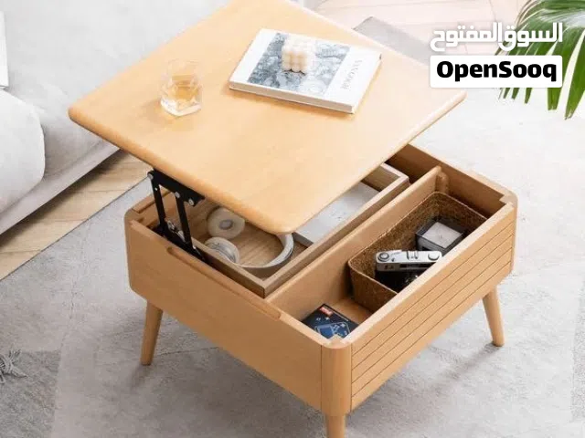 طاولة قهوة خشبية ذكية