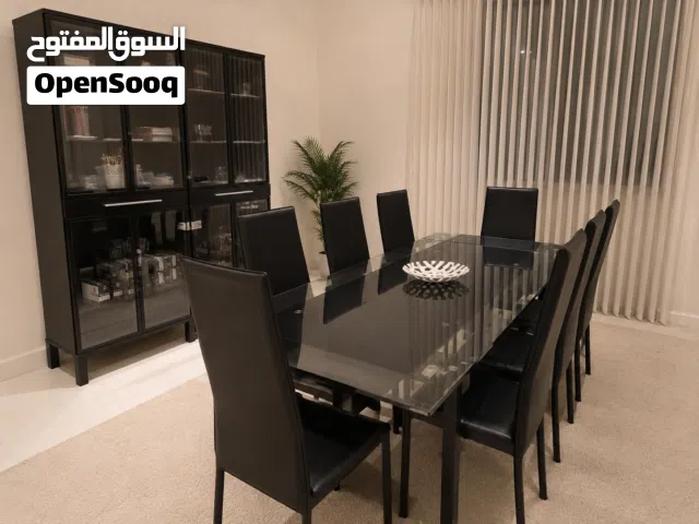 طاولة سفرة مع بوفيه