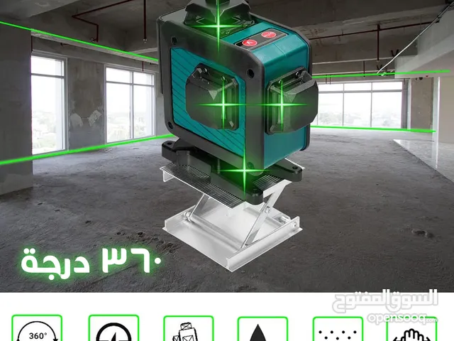 ميزان متر الليزر 360 درجة الاحترافي 16 خط فائق الدقه ليزر أخضر بضمان عام و2 بطارية