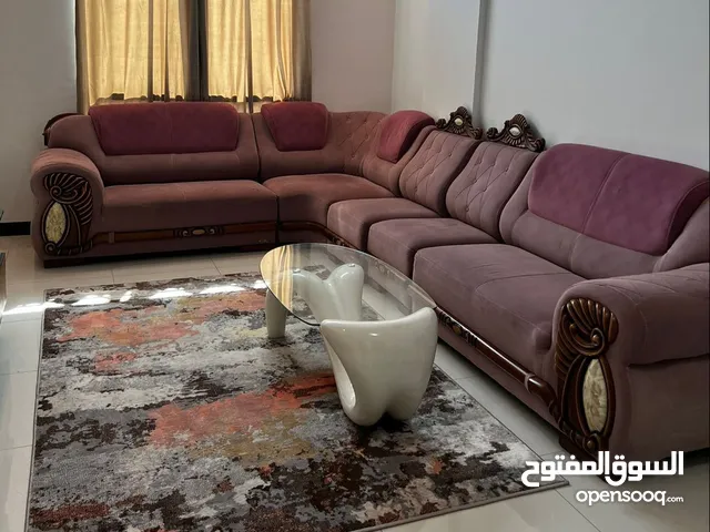 Sofa with dining table