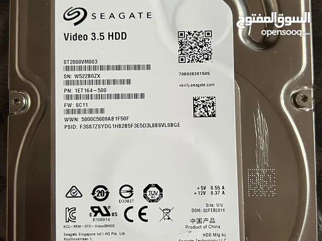 هاردسكhdd 2 تيرااستعمال اسبوعين سعره 250