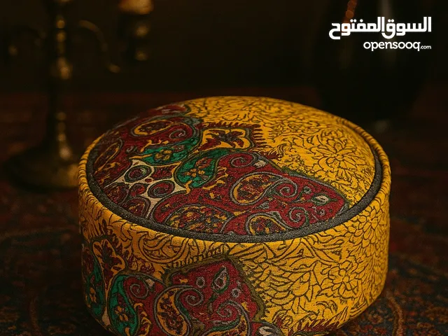 قبعة من قماش التُرمة الإيراني الأصيل، صُمِّمَت بأسلوبك الخاص ومن أجلك فقط. قطعة واحدة في العالم