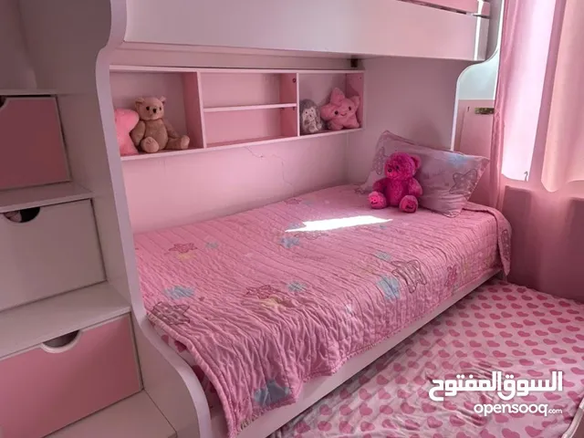 تخت أطفال طابقي مميز، تفصيل وليس جاهز. خشب لاتيه 18.