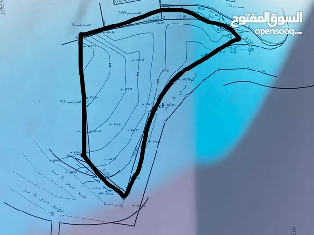 للبيع قطعه ارض مساحة 1400 متر بيت ايبا