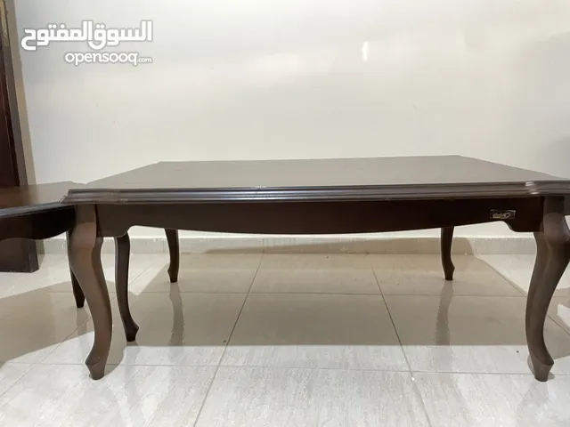 طاولة معيشة 3 قطع خشب اصلي
