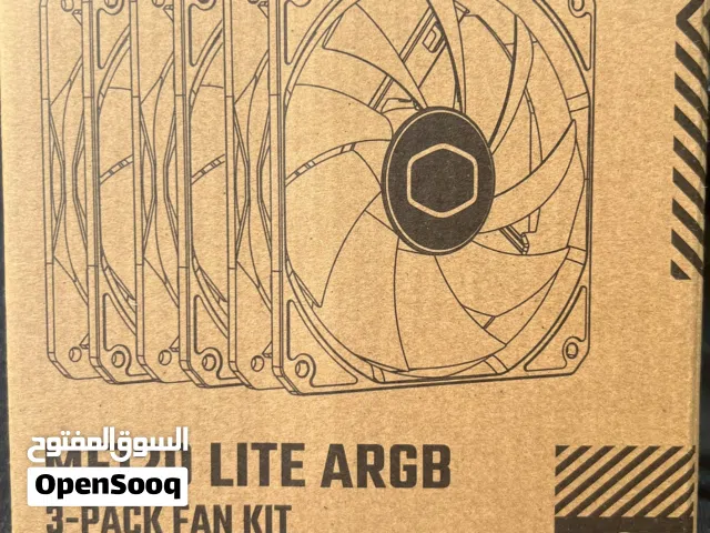 للبيع طقم مراوح Cooler Master MF120 Lite ARGB عدد 3 مراوح لون أسود،