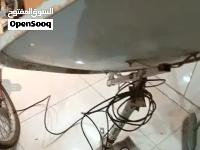 طقم ستلايت دش كامل (صحن + قاعدة + ذراع قمرين) - جاهز للتركيب مباشرة