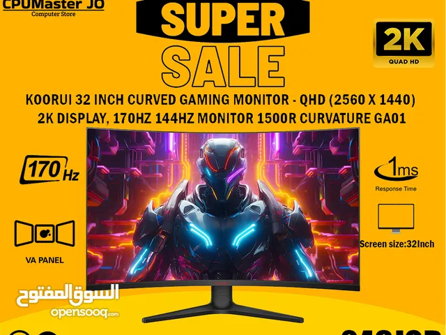 31.5" Other monitors for sale  in Amman