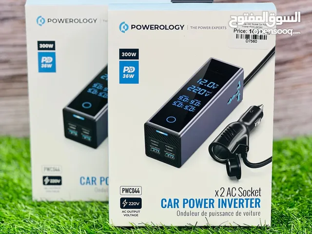 Powerology Car power inverter X2 AC Socket