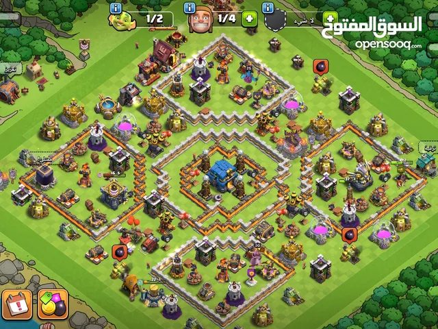 حساب كلاش اوف كلانس وكلاش رويال للبيع