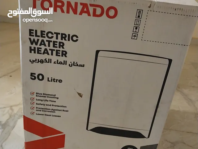 سخان تورنيدو كهرباء 50 لتر ديجيتال ابيض جديد
