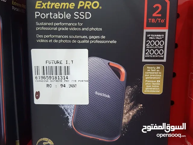 Sandisk Extreme pro portable ssd 2tb speed 2000mb/s