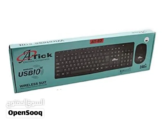 ماوس + كيبورد لاسلكي وايرليس ديسكتوب معرب A TICK AT-82 DESKTOP WIRELESS MULTIMEDIA COMBO KIT