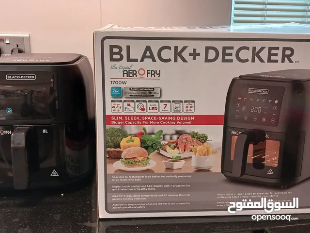 Black+Decker Air Frier, 8 liter, 1700 W