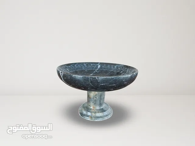 Handmade Black Marble Dessert Plate/Tray – Luxury & Practical/ طبق حلويات رخامي أسود يدوي الصنع – فخ