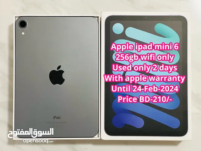 Apple iPad mini 6 256gb WiFi used only 2 days with Apple warranty until 24-feb-2025