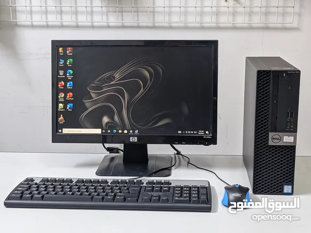 DELL Core i7 6th Gen Computer Set 8GB RAM 256GB M.2 SSD 19" HD Monitor Win 10 Pro Office -