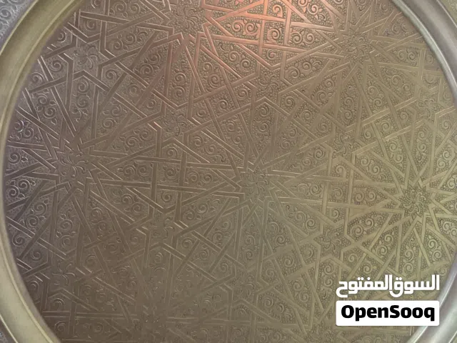 صينية نحاس فاسي ملكية 9 كلغ - الستينات - طرق يدوي أصلي - كازا