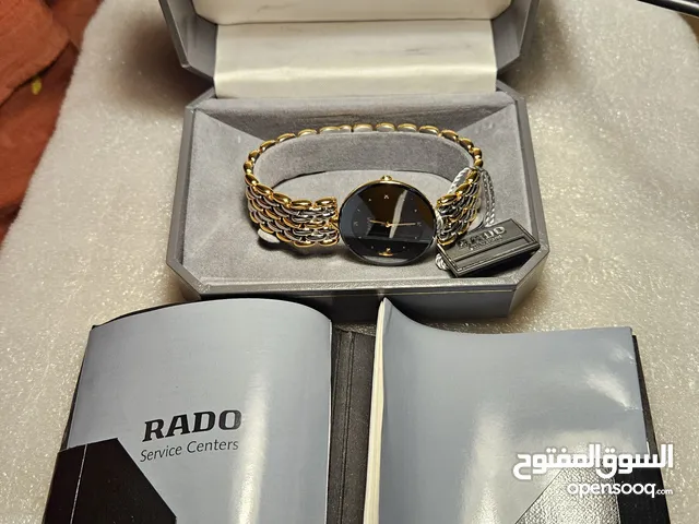 Rado Swiss Watch . Quartz Movement. Brand new, never been worn. comes with box and warranty card.