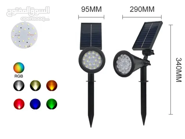 إضاءة الحديقه بالطاقة الشمسية