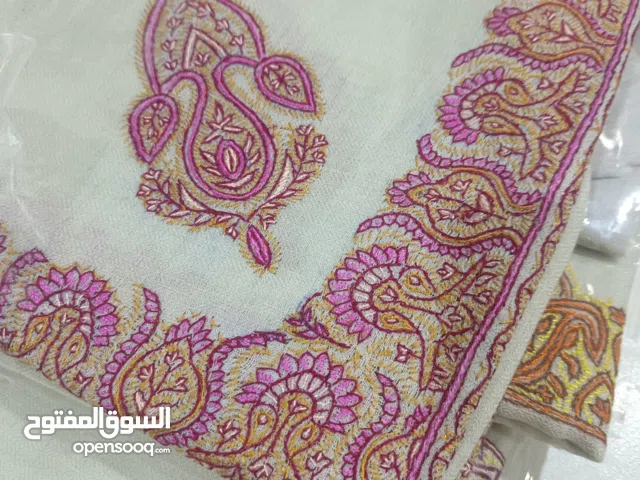 شماغ عماني فاخر للغاية مصنوع يدويًا من باشمينا كشمير الأصلية – تحفة تراثية بلمسة ملكية