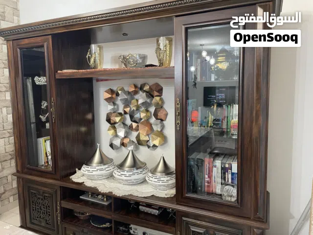 Wooden & Glass Vitrine / Display Cabinet with Storage