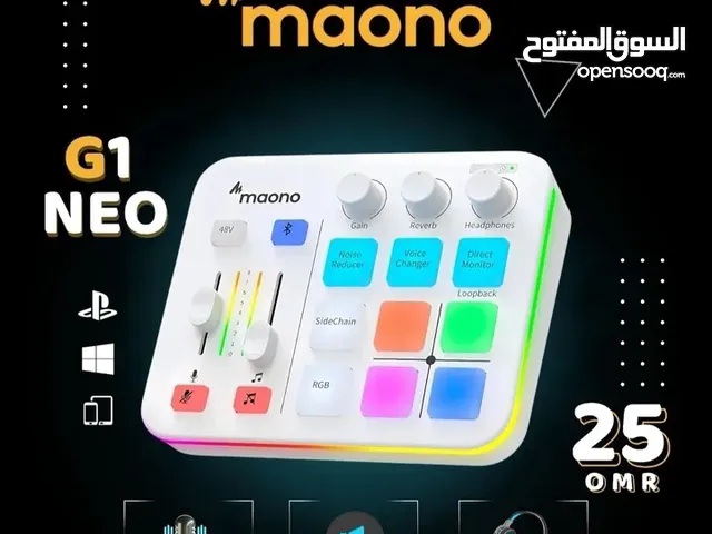 مكسر صوت فيه مميزات تغير نبره الصوت واضافه اصوات خارجيه ويدعم XLR 48V يعطي جودة ونقاوه في الصوت