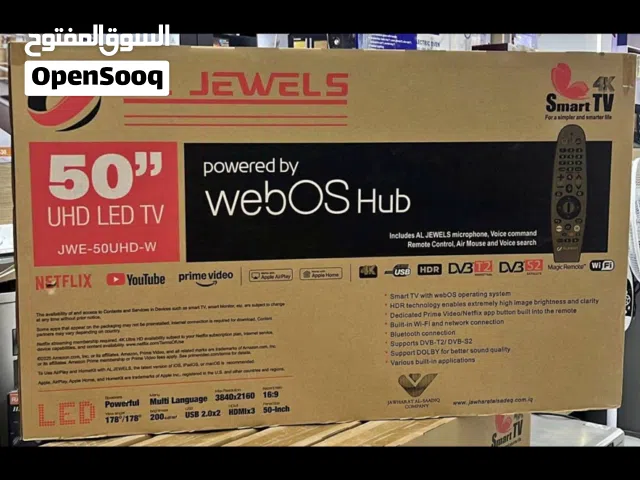 شاشه جويلز نضام ويبس 4kحقيقي رموت ناطق وماوس نضام الجي اصلي وتوصيل مجانا