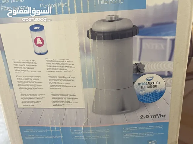 مضخة فلتر Intex Krystal Clear موديل 604 (مستعملة مرة وحدة فقط)