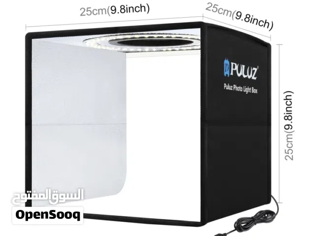 PULUZ 25cm Folding Photo Box, High 97 CRI Ring Light, Photo Lighting Studio Shooting Tent Box Kit