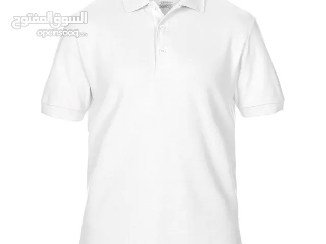 بولو نص كم تي شيرت ابيض