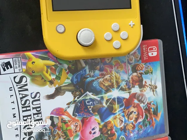 nintendo switch lite with 2 games splatoon 2 and super mario bros barley used (cash only)