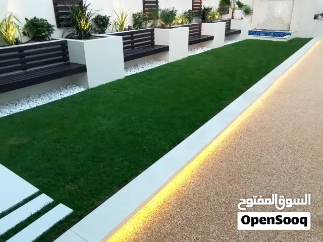 Artificial grass (Fake grass) and Nature grass for the garden, balcony  and backyard