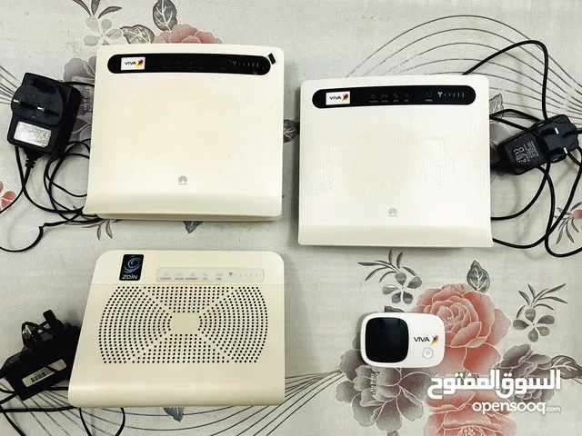 مجموعة راوترات VIVA + راوتر Zain + واي فاي متنقل + ( راوتر مجاني )