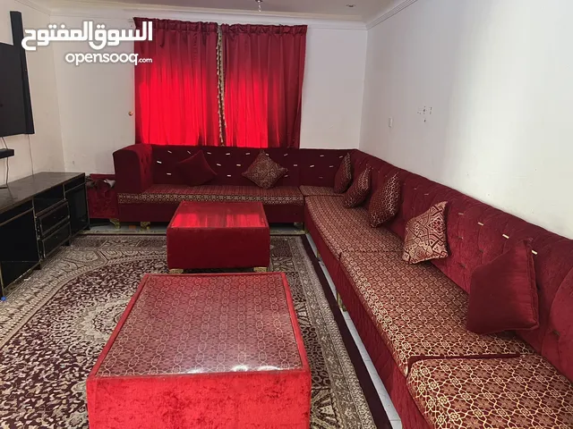 Sofa with red and golden color