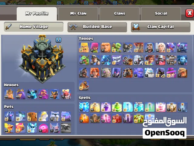 Clash of clans old ID with 6 builder all max upgrade done for th17 and I keep upgrading