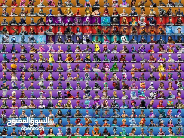 حساب فورت نايت شيطون نادر مع 370 سكن اقرا الوصف السعر 30 دينار