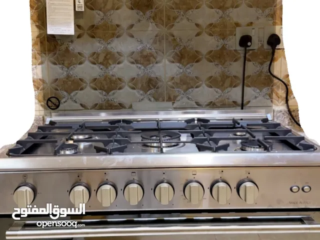 فرن غاز ايطالي (ماركة بومباني عالية الجودة) 5 شعلات + شواية + نظام امان