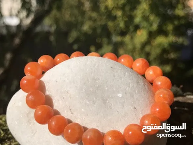 New Orange Calcite Gemstone Bracelet for all sizes small medium large