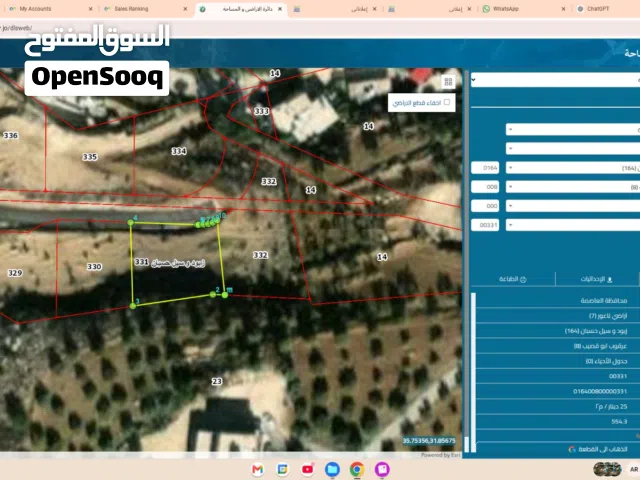 Residential Land for Sale in Amman Naour