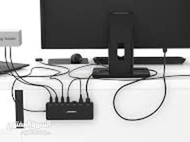SABRENT 2-PORT USB TYPE-C KVM SWITCH تحويلة  هب دوكشتيشن  مداخل متعددة