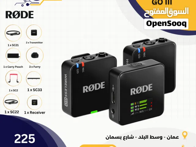ميكرفون كاميرا نوع رود Rode Wireless Go 3 - Compact Wireless Microphone System