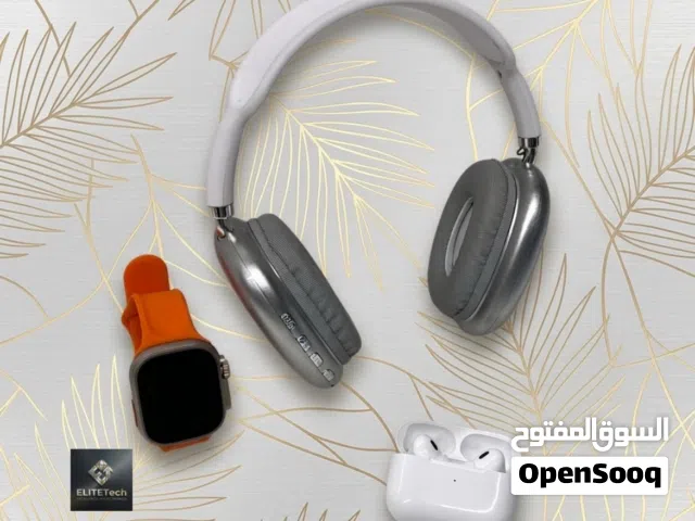 بكج تقني متكامل ساعة الكترونية لمس وسماعة وايربود بمواصفات عالمية
