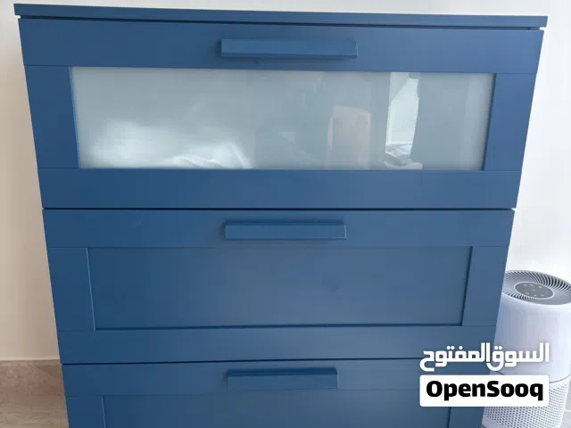 Dresser with drawers in blue from ikea خزانة دريسين من ايكيا