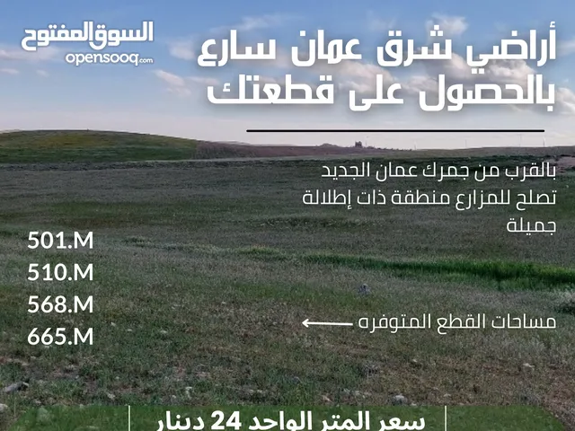 Residential Land for Sale in Amman Zumlat al Ulya