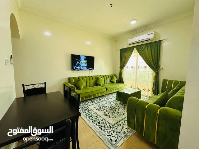 F3 / للايجار الشهري في عجمان - المويهات 3 - شارع غرناطة - غرفتين وصالة - مفروشة فرش نظيف - شامل