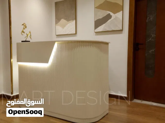 كوانتر استقبال خشب طبيعي مقاس 160