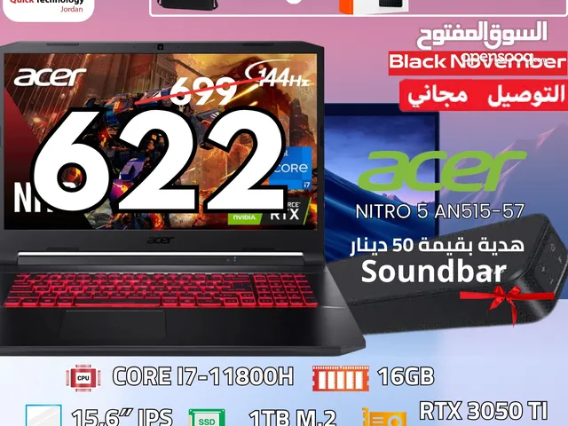 acer Gaming LAPTOP   لابتوب ايسر جيمنج كور اي 7 جيل 11