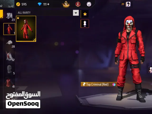 STACKED FREE FIRE ID  LVL 42  5x EVO GUNS (MAX LVL POTENTIAL)  FULL DEMON SLAYER COLLAB (TANJ